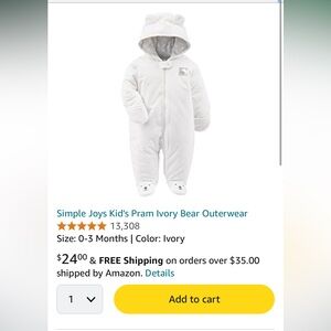 Warm Winter Bear Onesie
